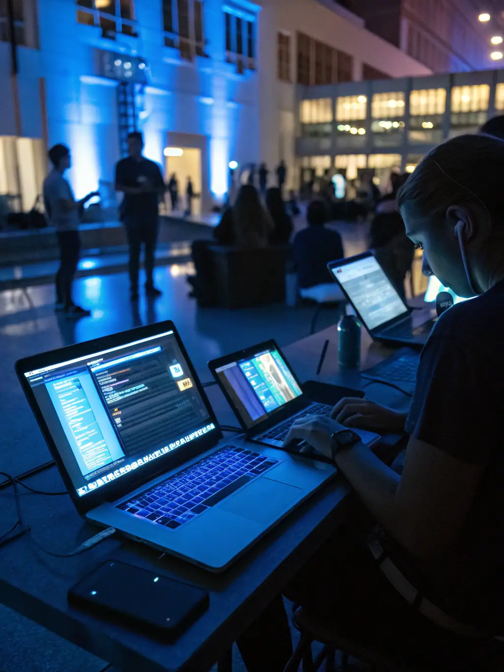 An image showing a marketing campaign across various digital channels, such as social media, email, and search engines.